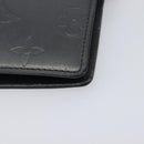 LOUIS VUITTON Monogram Mat Agenda PM Day Planner Cover Black R20932 Auth hk4172-14