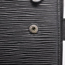 LOUIS VUITTON Epi Agenda MM Day Planner Cover Black R20042 LV Auth hk4173-8