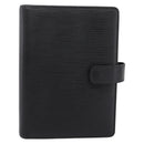 LOUIS VUITTON Epi Agenda MM Day Planner Cover Black R20042 LV Auth hk4173-13