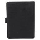 LOUIS VUITTON Epi Agenda MM Day Planner Cover Black R20042 LV Auth hk4173-2