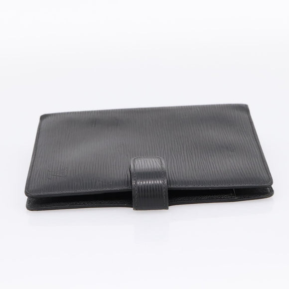 LOUIS VUITTON Epi Agenda MM Day Planner Cover Black R20042 LV Auth hk4173