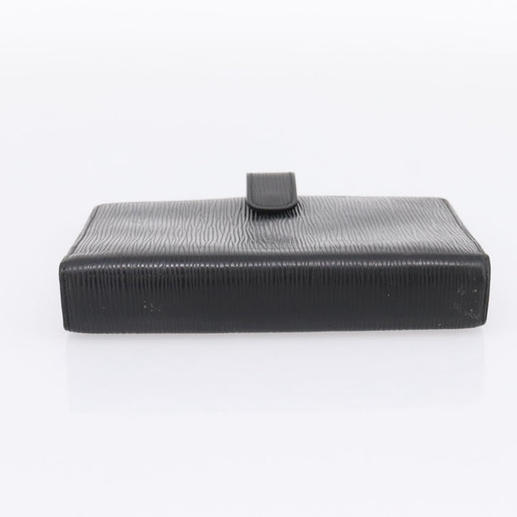 LOUIS VUITTON Epi Agenda MM Day Planner Cover Black R20042 LV Auth hk4173