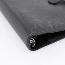 LOUIS VUITTON Epi Agenda MM Day Planner Cover Black R20042 LV Auth hk4173-14