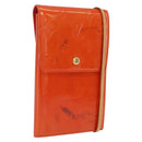 LOUIS VUITTON Monogram Vernis Walker Wallet Orange LV Auth hk4174-1