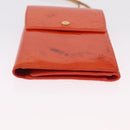 LOUIS VUITTON Monogram Vernis Walker Wallet Orange LV Auth hk4174-10