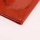 LOUIS VUITTON Monogram Vernis Walker Wallet Orange LV Auth hk4174-12
