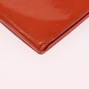 LOUIS VUITTON Monogram Vernis Walker Wallet Orange LV Auth hk4174-18