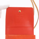 LOUIS VUITTON Monogram Vernis Walker Wallet Orange LV Auth hk4174-9