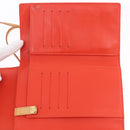 LOUIS VUITTON Monogram Vernis Walker Wallet Orange LV Auth hk4174-19