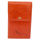 LOUIS VUITTON Monogram Vernis Walker Wallet Orange LV Auth hk4174-2