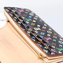 LOUIS VUITTON Monogram Multicolor Portefeiulle Sarah Wallet M60668 Auth hk4177-21