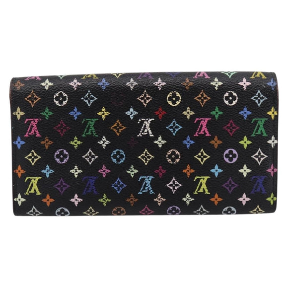 LOUIS VUITTON Monogram Multicolor Portefeiulle Sarah Wallet M60668 Auth hk4177