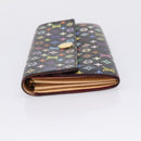 LOUIS VUITTON Monogram Multicolor Portefeiulle Sarah Wallet M60668 Auth hk4177-3