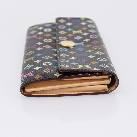 LOUIS VUITTON Monogram Multicolor Portefeiulle Sarah Wallet M60668 Auth hk4177