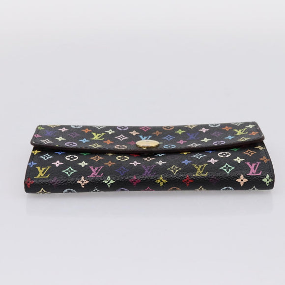 LOUIS VUITTON Monogram Multicolor Portefeiulle Sarah Wallet M60668 Auth hk4177