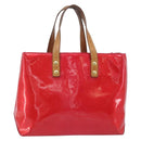 LOUIS VUITTON Monogram Vernis Reade PM Hand Bag Fuchsia Pink M91221 Auth hk4181-2
