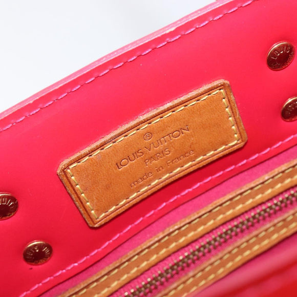 LOUIS VUITTON Monogram Vernis Reade PM Hand Bag Fuchsia Pink M91221 Auth hk4181