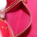 LOUIS VUITTON Monogram Vernis Reade PM Hand Bag Fuchsia Pink M91221 Auth hk4181-25