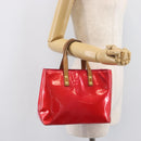 LOUIS VUITTON Monogram Vernis Reade PM Hand Bag Fuchsia Pink M91221 Auth hk4181-27