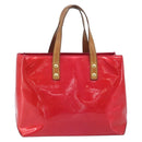 LOUIS VUITTON Monogram Vernis Reade PM Hand Bag Fuchsia Pink M91221 Auth hk4181-3