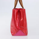 LOUIS VUITTON Monogram Vernis Reade PM Hand Bag Fuchsia Pink M91221 Auth hk4181-4