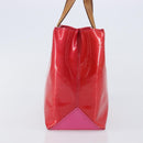 LOUIS VUITTON Monogram Vernis Reade PM Hand Bag Fuchsia Pink M91221 Auth hk4181-5