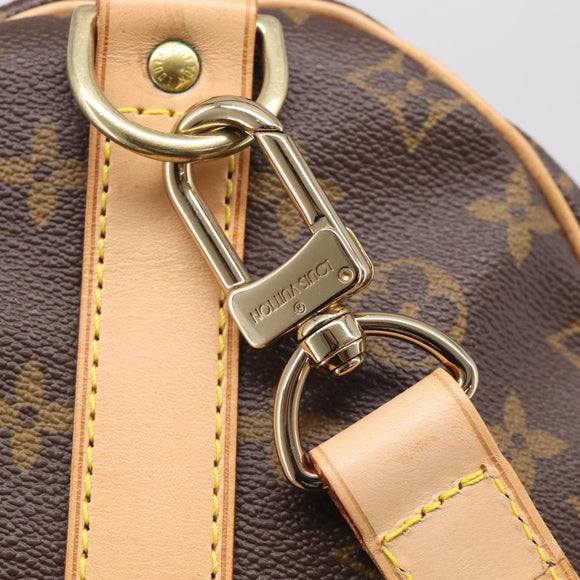 LOUIS VUITTON Monogram Keepall Bandouliere 55 Boston Bag M41414 LV Auth hk4191V