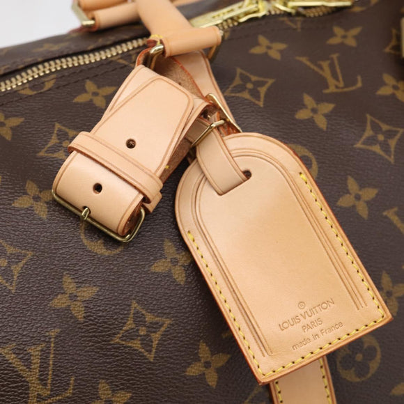 LOUIS VUITTON Monogram Keepall Bandouliere 55 Boston Bag M41414 LV Auth hk4191V
