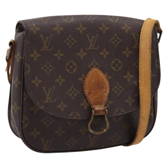 LOUIS VUITTON Monogram Saint Cloud GM Shoulder Bag M51242 LV Auth hk4193