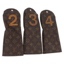 LOUIS VUITTON Monogram Golf Head Cover 3 Set LV Auth hk4199-1