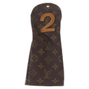 LOUIS VUITTON Monogram Golf Head Cover 3 Set LV Auth hk4199-2
