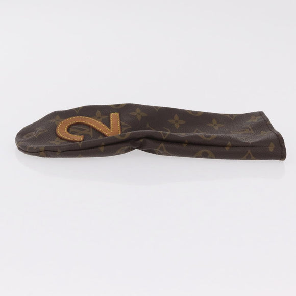 LOUIS VUITTON Monogram Golf Head Cover 3 Set LV Auth hk4199