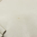 Miu Miu Hand Bag Leather White Gold Auth hk4200V-9