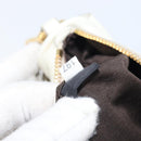 Miu Miu Hand Bag Leather White Gold Auth hk4200V-12
