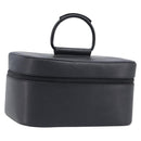 GUCCI Vanity Pouch Leather Black Silver 039 1705 0710 Auth hk4201-1