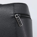 GUCCI Vanity Pouch Leather Black Silver 039 1705 0710 Auth hk4201-19