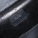 GUCCI Vanity Pouch Leather Black Silver 039 1705 0710 Auth hk4201-12