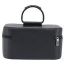 GUCCI Vanity Pouch Leather Black Silver 039 1705 0710 Auth hk4201-2