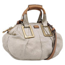 Chloe Etel Hand Bag Leather 2way Gold Auth hk4203-1