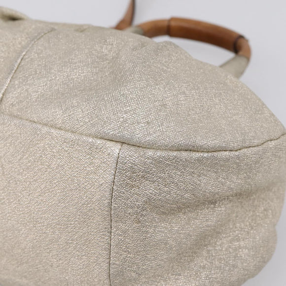 Chloe Etel Hand Bag Leather 2way Gold Auth hk4203