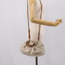 Chloe Etel Hand Bag Leather 2way Gold Auth hk4203-23