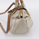 Chloe Etel Hand Bag Leather 2way Gold Auth hk4203-4