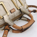 Chloe Etel Hand Bag Leather 2way Gold Auth hk4203-7