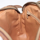 CELINE Macadam Canvas Shoulder Bag PVC Leather Brown Gold Auth hk4205-24