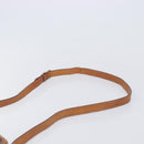 CELINE Macadam Canvas Shoulder Bag PVC Leather Brown Gold Auth hk4205-14