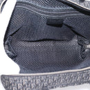 Christian Dior Trotter Canvas Hand Bag Black Silver Auth hk4206A-10