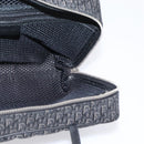 Christian Dior Trotter Canvas Hand Bag Black Silver Auth hk4206A-19