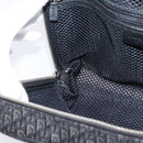 Christian Dior Trotter Canvas Hand Bag Black Silver Auth hk4206A-20