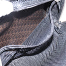 Christian Dior Trotter Canvas Hand Bag Black Silver Auth hk4206A-11