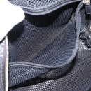Christian Dior Trotter Canvas Hand Bag Black Silver Auth hk4206A-22